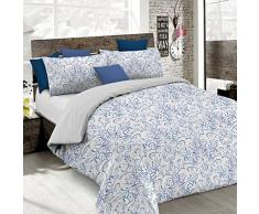 Italian Bed Linen Fantasy Parure de Couette, Microfibre, ornato Tex, 1 Place et demie