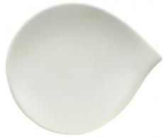 Villeroy & Boch Flow Assiette à pain, 20 x 17 cm, Porcelaine Premium, Blanc