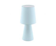 EGLO 97432 Lampe de table, Textile, E27, 12 W, Pastell Hellblau