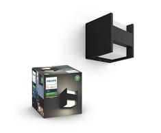 Philips Hue White Applique murale Extérieure FUZO double diffusion en aluminium Noir