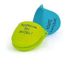 CUISY KB5083 Manique Mots - Silicone - Orange/Violet/Bleu/Noir/Vert/Rouge - 12 x 9.50 x 7 cm *Coloris Aléatoire*