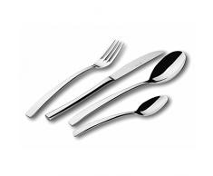 Paul Wirths Ménagère 24 pièces Set, pour 6 Personnes, en Acier Inoxydable 18/10, Poli, Swing 1200, w11200510, Acier Inoxydable, Silber, 24-teilig