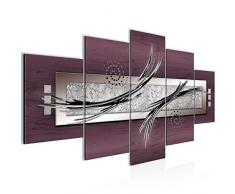 Tableau decoration murale Abstrait - XXL Impression sur Toile Salon Appartment 5 Parties - prÃªt Ã accrocher - 103953c