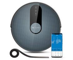 proscenic 820S, APP&Alexa Contrôle, Idéal Puissance dAspiration pour Les Tapis/Les Poils des Animaux/Les Cheveux, Robot Aspirateur Intelligent avec Cartographie, Recharge Automatique, Gris
