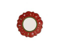 Villeroy & Boch Toys Delight Assiette à pain rouge, 17 cm, Porcelaine Premium