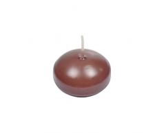 HOMEA 6BGD009CH Lot de 10 Bougies Flottantes Paraffine Chocolat 8 x 8 x 13,5 cm