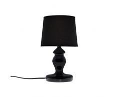 ZONS Lampe À Poser Céramique Brillante 3 Couleurs D15xH30cm Noir