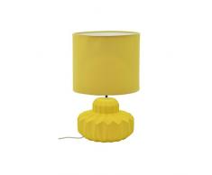 ZONS Lampe À Poser Céramique Mat 4 Couleurs D21xH33,5cm Jaune