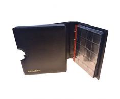 PELLERS AM200C Album de Collection M, 200 Pochettes pour Monnaies jusquà 31 mm de diamètre: £1, £2, 50P, â¬2 Euro. Classeur avec Ãtui. 10 Feuilles et intercalaires, Plastique, Noir, Modèle