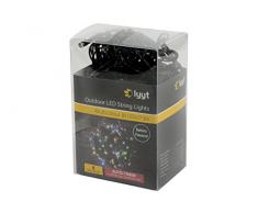 Lyyt Guirlande lumineuse à piles en plastique 120 LED WW 80 Led Multicolour