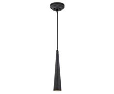 Westinghouse Lighting 6329640 Luminaire Suspendu dIntérieur LED avec Abat Jour, Verre, Intégré, 7.5 W, Bronze Industriel Brossé Mat
