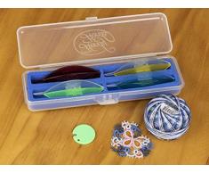 Ãtui pratique pour mains transparent/bleu, taille unique