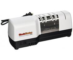 Choix du chef hybride étage de diamant HONE Aiguiseur de couteaux White and Brushed Stainless Steel