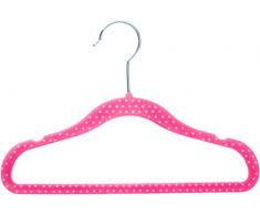 AmazonBasics Lot de 50 cintres en velours pour enfant Rose Ã pois