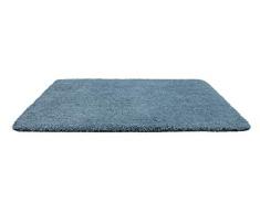 WENKO 23099100 Tapis de bain Mélange, Bleu marine, Polyester, 55 x 65 x 3 cm