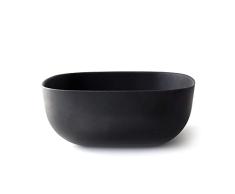 EKOBO - Grand Saladier - en Fibre de Bambou - sans BPA, sans Vernis, sans Plastique - Compatible Lave Vaisselle - Noir