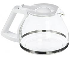 Melitta Verseuse en Verre GraduÃ©e, CapacitÃ© 1,25 Litre, Pour CafetiÃ¨res Ã Filtres LOOK IV, Blanc/Inox