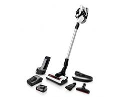 Bosch â UnlimitedÂ BBS812PCK â Aspirateur Balai sans Fil et Multifonction â LivrÃ© avec 2 Batteries de 18 V â Recharge express en Moins de 60 mins â Blanc