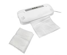 Todeco - Machine de Mise Sous Vide, Machine à Emballage Alimentaire - Puissance électrique: 150 W - Matériau: Plastique ABS - Blanc, avec 5 sacs