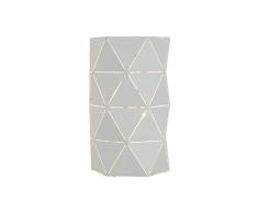 Lucide 21209/02/31 Otona Applique Murale, Métal, E14, 40 W, Blanc, 15 x 8 x 20 cm