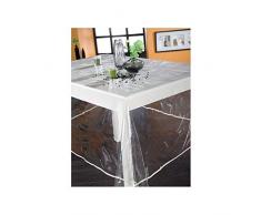 Nappe en plastique140X250 cm TRANSLUCIDE UNI