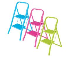 MSV 130013 Escabeau Pied 2 marches 3 Coloris Assortis