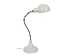 Tosel 90050 Lampe de Bureau Eterno Acier 100 W E27 Blanc
