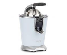 H.Koenig Presse Agrumes Electrique Levier Professionnel INOX Bleu Pastel AGR86 sans BPA, Jus Orange, Citron, Pamplemouse, Rapide, Automatique, Silencieux, Puissant 160W, Anti-Gouttes, Lavable Machine