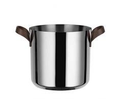 Alessi edo PU100/20 Casserole en acier inoxydable avec poignées en acier inoxydable et revêtement PVD Marron