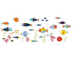 Wallpops Stickers muraux autoadhésifs Poissons