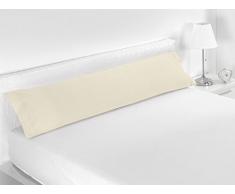 SABANALIA Combina Taie doreiller (Disponible en Plusieurs Tailles) 90-110 x 45 Blanc Ivoire