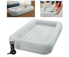 INTEX Kidz Lit de Voyage Gonflable avec Pompe Vert Menthe