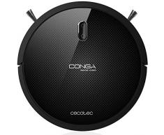 Cecotec Aspirateur Robot Conga Série 1090. 1400 Pa, Aspire, Balaie, Nettoie le sol et Passe la serpillère, 5 modes, Brosse Spéciale pour les poils d’Animaux, Autonomie de 160 minutes, Programmable.