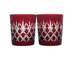 Crystaljulia 11146 Lot de 2 verres Ã whisky en cristal de plomb 280 ml