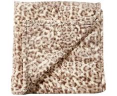 Catherine Lansfield - Couverture Leopoard - imprimé Animal - Naturel - 130 x 170 cm