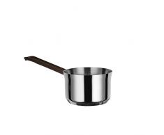 Alessi edo PU105/16 Casserole à Manche Long en Acier Inoxydable, Manche en Acier Inoxydable avec revêtement en PVD, Marron