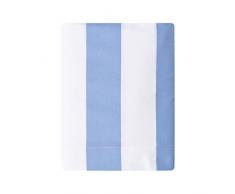 Essix - Drap Plat Holidays Satin de coton Bleu Provence 240 x 300 cm