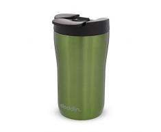 Aladdin Latte Leak-Lockâ¢ Stainless Steel Mug 0.25L Vert â Ãtanche | Isotherme | Convient Ã la Plupart des Machines Ã cafÃ© | sans BPA | Passe au Lave-Vaisselle
