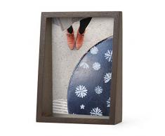 UMBRA Edge Frame. Cadre photo Edge, en bois, pour 1 photo de 13x18cm. Coloris bois finition noyer.