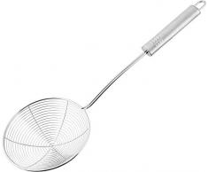 Fackelmann 40674 Ãcumoire avec poignÃ©e Ovale 35cm en INOX, Acier Inoxydable, Argent, 35 x 11,9 x 6 cm