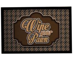 Achoka Text 58 Paillasson Polyester ImprimÃ© 60 x 40 x 1 cm