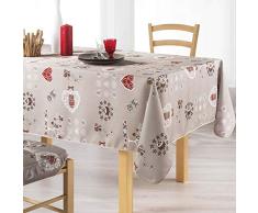 couleur montagne nappe rectangle 150x240cm chouetti lin