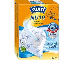 Melitta Swirl Aspirateur Nu10Â MicroPor Plus, 4Â sacs + 1Â Airfilter, Blanc