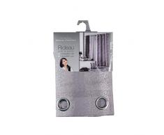 douceur dintérieur rideau a oeillets 140x260 cm polyester arc en ciel taupe