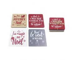 Piccoli Messaggi Lot de 12 Sets de Table Assortis 10 cm