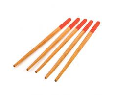 School of Wok 12322019 Lot de 5 paires de baguettes en bambou