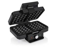 Tristar WF-1165 Thermostat réglable - 2 gaufres par session, Acier Inoxydable, Noir