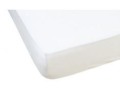 Nuit de France 329985 Drap Housse 57 Fils Bonnet 22C Coton Blanc 190 x 70 x 0,5 cm