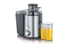 SEVERIN Centrifugeuse, Avec RÃ©cipient Ã Jus de 500 ml, 400 W, ES 3566, Noir/Inox