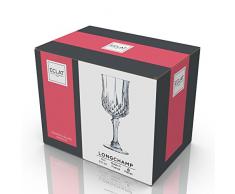 Eclat 14442 6 Verres à Pied 17 cl-Longchamp by, Cristallin, Transparent, 0 cm